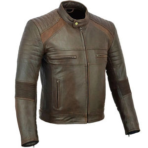 Chaqueta de moto ecológica, económica, de cuero estampado, ignífuga, hecha a medida, impermeable y protectora. - Product Image 3