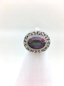 Mystic Topaz <b>Statement</b> <b>Ring</b> Handmade Gemstone Jewelry Elegant Women Gift Wholesale Supplier - Product Image 3