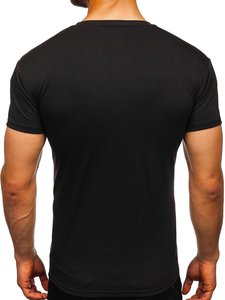 เสื้อยืดออกกำลังกายผู้ชายคุณภาพพรีเมียม สีดำ รุ่นใหม่ สไตล์กำมะหยี่ ผลิตตามสั่ง OEM ลดราคา เสื้อยืดแฟชั่น - Product Image 2
