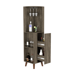 Mobile Bar Angolare Marrone Scuro per Soggiorno Serie Plex - Product Image 5