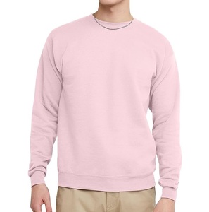Breathable Eco-Friendly <b>Mens</b> <b>Pink</b> Color O-Neck Sweatshirts Thick Regular Fit Heavyweight Vintage Winter Sweatshirts OEM Services - Product Image 1