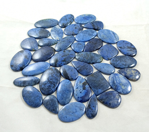 Radha Arts Cabochon en Dumortierite Bleue Naturelle, Pierre Semi-Précieuse en Vrac 25-35mm, pour la Fabrication de Bijoux en Argent et Laiton, Propriétés Curatives - Product Image 4