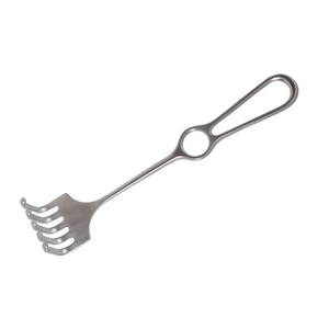 Retracteur manuel Senn Miller de qualité supérieure, en acier inoxydable allemand, fabriqué au Pakistan, 255 mm (10 pouces) de profondeur, 5 dents, pointe émoussée, profondeur 47 mm, largeur 51 mm - Product Image 6