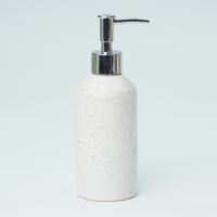 Distributeur de savon cylindrique en céramique, accessoire de salle de bain pour la maison et l'hôtel
