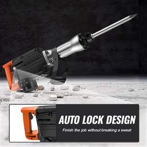 Heavy Duty 2200W martello pneumatico elettrico demolizione 1350 BPM cemento demolitore con 6 pz nero scalpelli e cassa di scheggiatura - Product Image 5