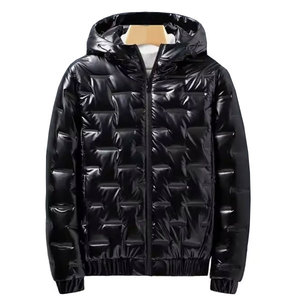 Veste d'hiver matelassée en duvet de canard pour homme, personnalisable OEM/ODM, qualité supérieure, épaisse, chaude, imperméable et coupe-vent, modèle bulle, marque privée L - Product Image 5