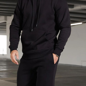 Conjunto deportivo de 2 piezas para hombre, de mezcla de algodón suave, estilo informal, de manga larga, para hombre. - Product Image 4