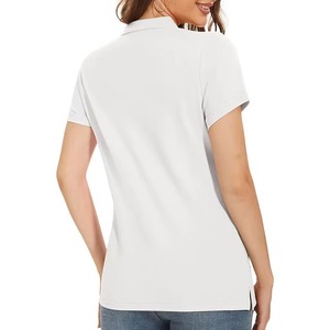 เสื้อโปโลผู้หญิงคอปกขายส่ง เสื้อยืดเทนนิสแบบกำหนดเอง เสื้อโปโลผู้หญิง OEM เสื้อยืดกอล์ฟระบายอากาศแขนสั้นสำหรับผู้หญิง - Product Image 2