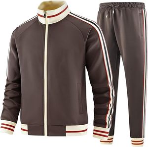 Conjunto Deportivo de Dos Piezas para Hombre, con Chaqueta con Cierre Frontal de Tela Suave y Transpirable y Pantalones Cómodos para Gimnasio - Product Image 2