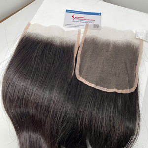 Cierre de encaje para cabello liso, encaje HD y encaje frontal, pelucas de cabello humano, cabello humano virgen, color natural - Product Image 2