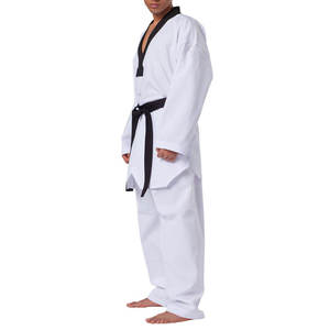 Nuevas Llegadas: Conjuntos de Uniformes Tradicionales de Taekwondo de Algodón y Poliéster Elástico Antiencogimiento, Ligeros, Transpirables y Ajustables - Product Image 5