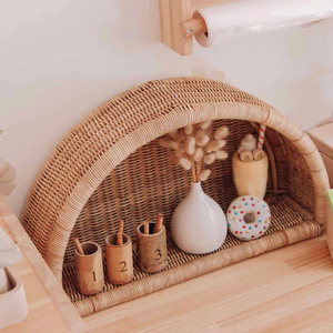 Étagère murale décorative en rotin de qualité supérieure, organisateur en osier naturel pour chambre d'enfant, fournisseur Vietnamien OEM ODM Vente en gros - Product Image 3