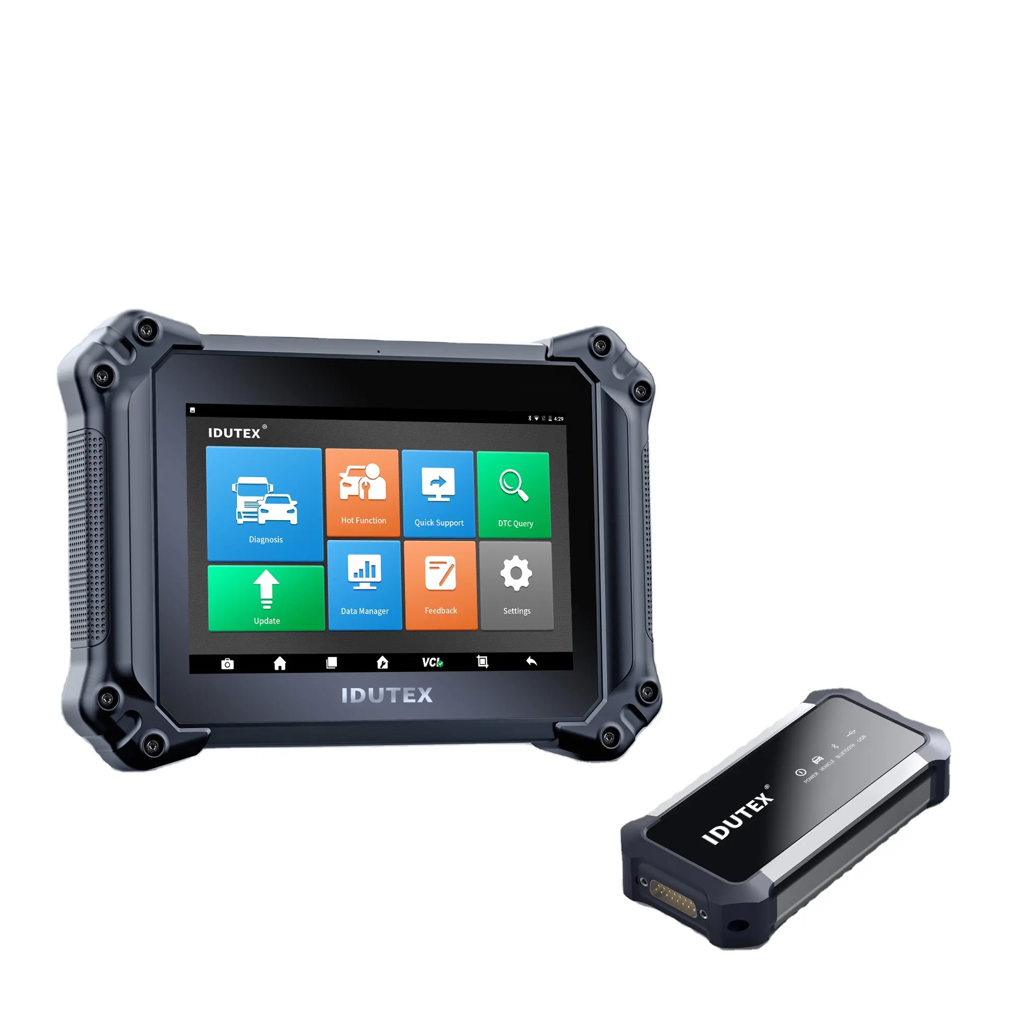 Idutex scanner automotivo, ferramenta de diagnóstico para carros e caminhões universal 12v e 24v