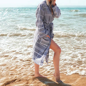 Albornoz Turco Elegante Blanco, Nueva Colección, Paño de Baño de Alta Calidad a Bajo Precio, para Spa y Playa - Product Image 3