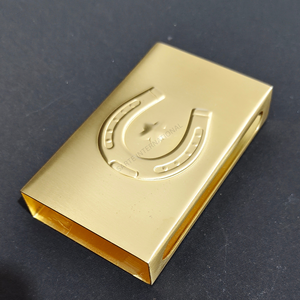 Couvercle de boîte d'allumettes en laiton personnalisé, fourni par le fabricant, écologique, durable, résistant à l'eau, recyclable, allumage métallique de luxe - Product Image 6