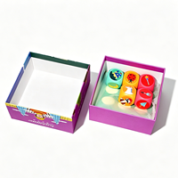 Boîte d'emballage personnalisée écologique avec pelliculage mat pour jeu de dés portable, couvercles et bases, jouets éducatifs pour enfants Nezha 2 Action