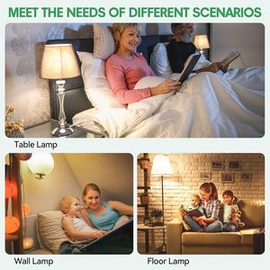 4-Pack A19 <b>E26</b> Base LED Light <b>Bulbs</b> 3000K Soft White Equivalent 5/10/15W Three Way 50/100/150Watt Three Way 3 Way LED <b>Bulbs</b> 700 - Product Image 3