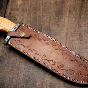 Couteau de chasse professionnel pour l'extérieur, lame fixe, outil de survie pour le camping, construction durable en acier inoxydable, fabrication sur mesure OEM ODM en gros - Product Image 6