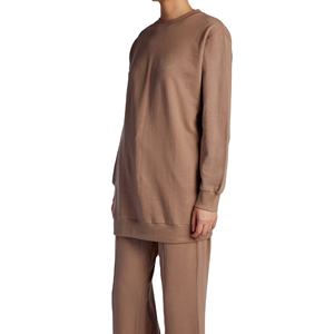 Logo personnalisé de haute qualité islamique modeste éponge col montant automne/hiver cordon sweat à capuche pour femme-respectueux de l'environnement respirant - Product Image 1