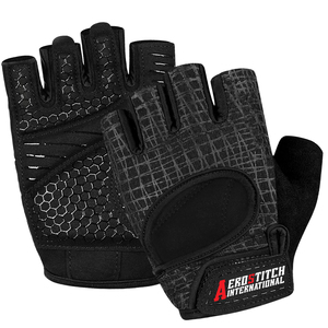 Men Weightlifting <b>Gloves</b> Wrist Support Strap Mesh Gym Training Mitts Heavy Duty Powerlifting Fitness Grip Protection <b>Gloves</b> - Product Image 1