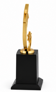 Fabricant de trophées en métal de haute qualité pour les événements scolaires, professionnels et de divertissement, avec base en bois. - Product Image 6