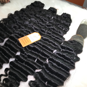 Meilleur prix de gros Extensions de cheveux ondulés profonds 100% Virgin Hair Top 1 Fournisseur d'extension de cheveux humains au Vietnam - Product Image 5