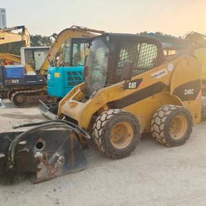Chargeuse sur pneus Caterpillar CAT 259D3 avec godet, moteur puissant, boîte de vitesses pour les travaux de construction, routiers et agricoles, équipement HD - Product Image 2