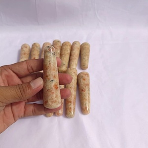 แท่งนวดหน้าคริสตัลซันสโตนธรรมชาติ อุปกรณ์นวดหน้าพลอยสำหรับสปาและดูแลผิว ขายส่ง - Product Image 4
