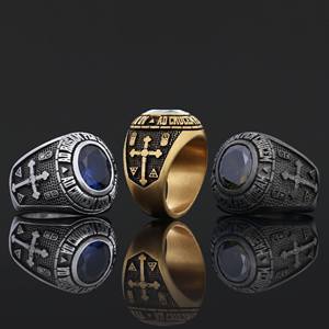 Bague d'Université Personnalisée BOJ RCJ 012 en Argent et Diamant, Unisexe, Cadeau de Remise de Diplôme, Occasions Spéciales, Prix Bas - Product Image 1