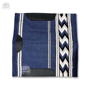 Tapis de selle de cheval western avec logo personnalisé en laine indienne feutre patchs en daim pour la vente en gros équestre - Product Image 4