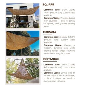 Vela de Sombra de Coco Seleccionada de Alta Calidad 2026 para Hoteles Boutique, 100% Natural, Madera Pura, Limpia, Segura, Grado Premium, Toldo Exterior S - Product Image 2