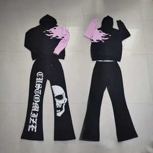 Survêtements d'hiver personnalisés imprimés pour hommes et femmes, légers, tricotés, 400 g/m², 100 % coton, écologiques, respirants, à capuche - Product Image 2