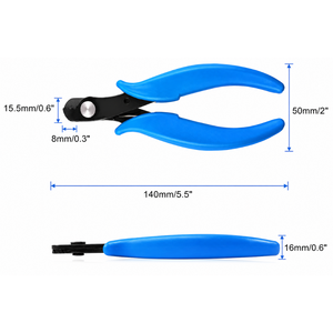 Pince coupante multifonction à poignée bleue, outil de micro-coupe, coupe-câble pour bijoux, outil à ressort avec poignée antidérapante - Product Image 3
