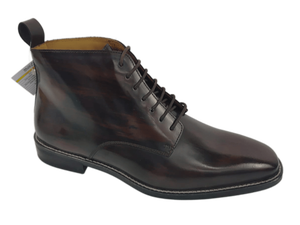 Botas Chelsea Negras para Hombre, Parte Superior de Cuero Genuino, Punta Redonda, Botines Sin Cordones, Suela de Goma, para Todas las Temporadas - Product Image 5