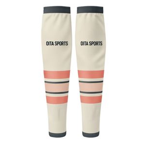 Men Neutral Pink Hockey <b>Socks</b> Polyester Athletic Sports <b>Socks</b> Long Team <b>Socks</b> Outdoor Training Uniform Performance Wear Apparel - Product Image 1