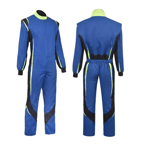 Traje de Karting Azul Power World, Equipo Profesional para Carreras de Go Kart, Fabricante Personalizado, Overol de Piloto de Alto Rendimiento y Alta Visibilidad - Product Image 5