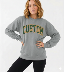 Service OEM ODM – Sweat-shirt à col montant et manches longues pour femme, respirant, écoresponsable et coupe oversize - Product Image 5