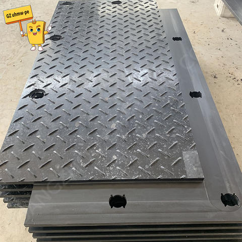 4x8 Plastic Heavy Duty Construction Track Road Mat Double-side Textured Hdpe Ground protection Mat