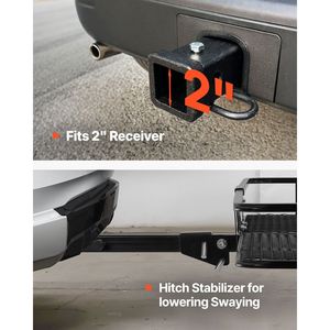 Portapacchi da Gancio Traino Impermeabile 152x51x15 cm, Capacità 227 kg, con Staffa Pieghevole e Rete Portaoggetti per un Trasporto Facile - Product Image 4