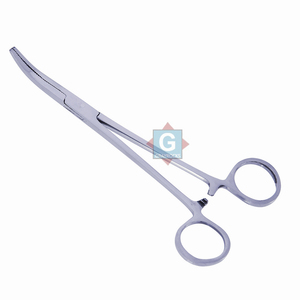 Pinzas Hemostáticas Quirúrgicas Grayrocks, Curvas, con Mordazas Dentadas, Manuales, de Acero Inoxidable, Certificación CE, Instrumento de Clase I - Product Image 3