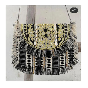 Femmes indiennes concepteur Style bohème perlé pochette sacs de messager sacs à la main soirée Shopping perlé sacs de fête en gros - Product Image 2