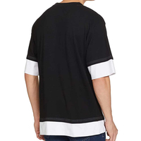 T-shirts surdimensionnés pour hommes en coton, impression personnalisée du logo, nouvelle mode, haute qualité, style vintage.