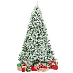Albero di Natale Artificiale Innevato da 2,3 Metri con 1346 Punte e Base Pieghevole - Product Image 1