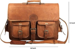 Sac messager en cuir, prix de gros, élégant, pour homme, sac à bandoulière pour ordinateur portable, pour le bureau, les voyages et les affaires - Product Image 5