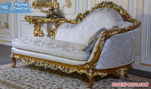 Chaise de mariage de style italien pour la mariée et le marié, élégante, portable, de luxe, en teck, pour la réception de mariage, canapé lounge - Product Image 6
