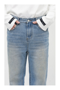 Pantalon baggy bleu pour homme, jeans streetwear pour homme, jeans personnalisés pour homme, jeans baggy - Product Image 4