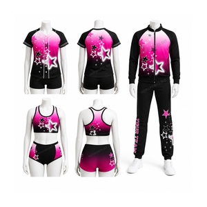 Conjunto de Ropa para Práctica de Baile y Animación: Chándal, Top Corto, Leggings, Camiseta y Mochila para Calentamiento - Product Image 6