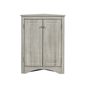 Mobiletto Triangolare Regolabile da Terra per Bagno e Cucina con Ripiani Comodi - Product Image 6