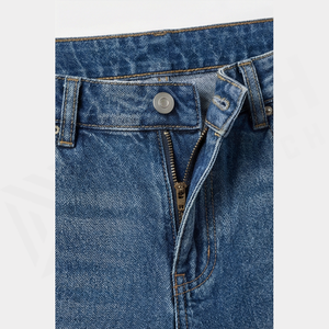 Jean en denim déchiré à jambe droite et taille haute pour homme, coupe classique, en coton, style décontracté, pour l'automne - Product Image 4