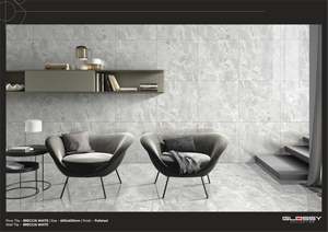 Baldosas de Porcelana de Lujo con Efecto Mármol Beige GVT PGVT, 600x600mm 60x60cm, Superficie de Alto Brillo, 8.5mm de Espesor, Residenciales - Product Image 5